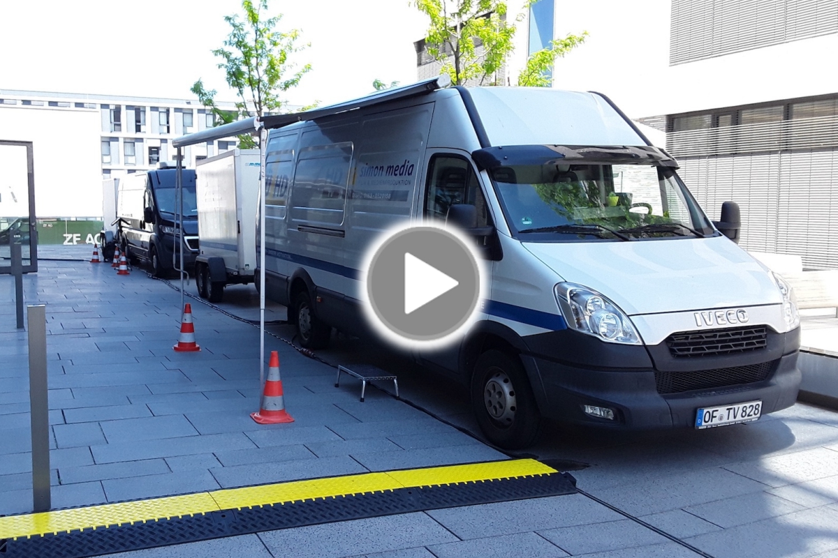 Ü-Wagen und Kameratechnik für Virtuellen Studientag in Heilbronn